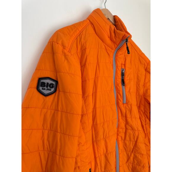 Cutter & Buck Rainier CB WeatherTec Quilted Nylon Jacket - Orange, L - Picture 3 of 8